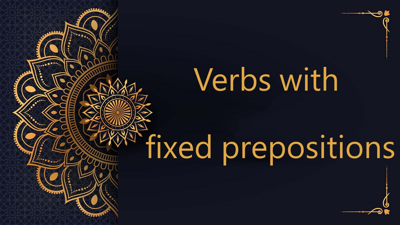 verbs with fixed preposition in arabic