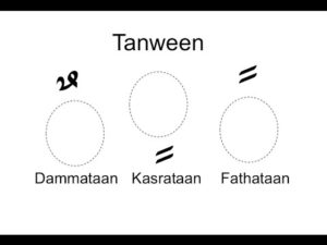 tanween - doubling final vowels