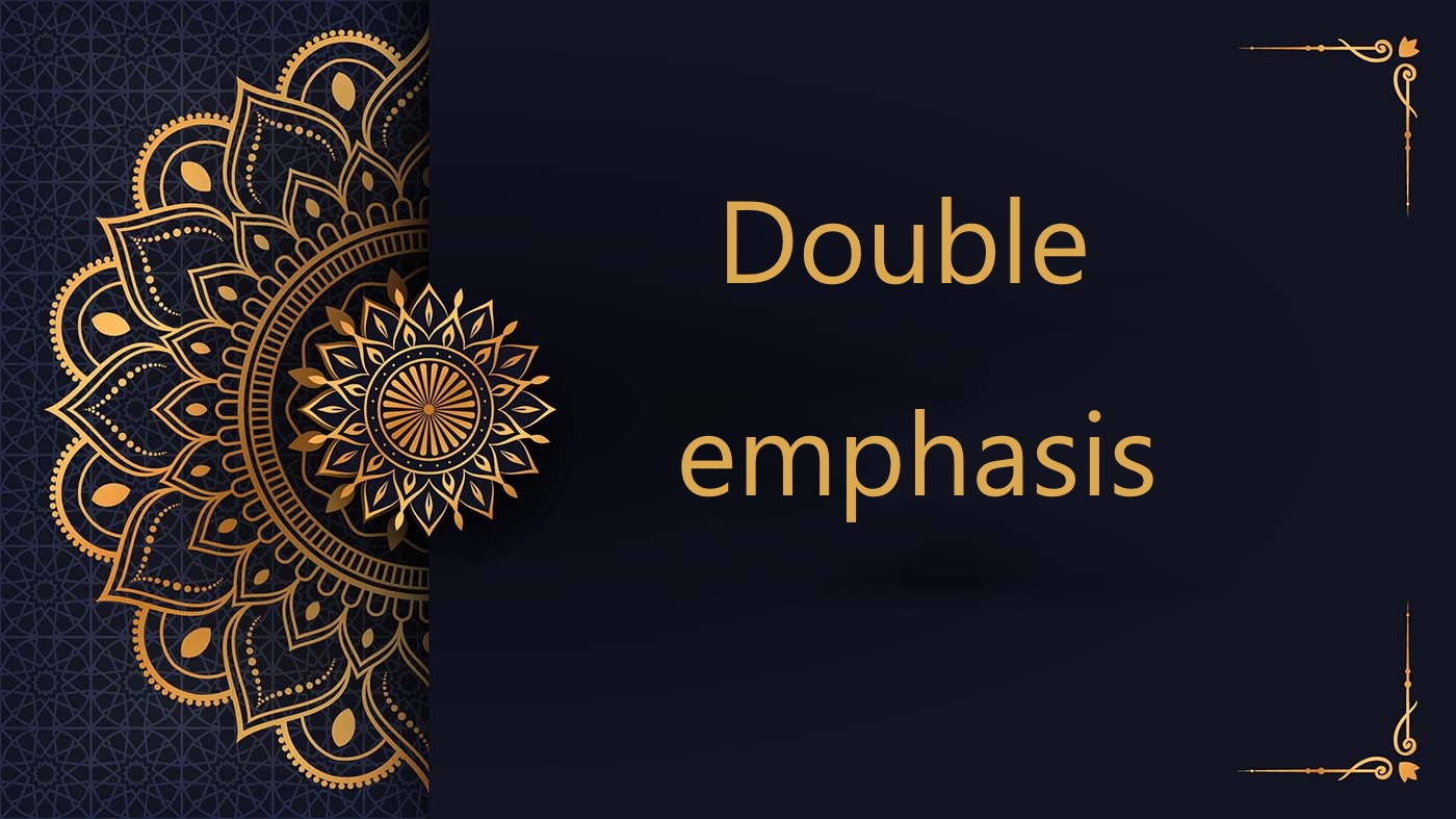 Double emphasis-Arabic free courses