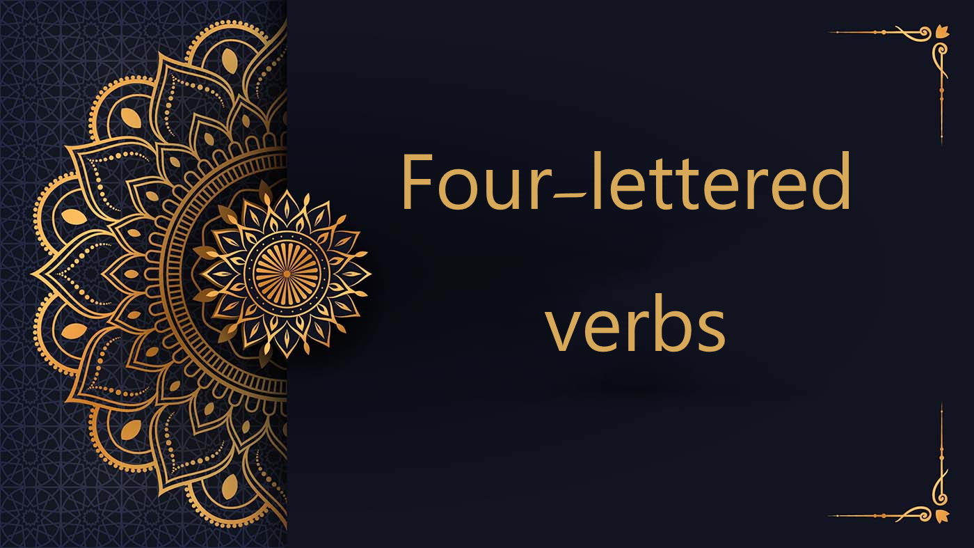 Four lettered Verbs in Arabic