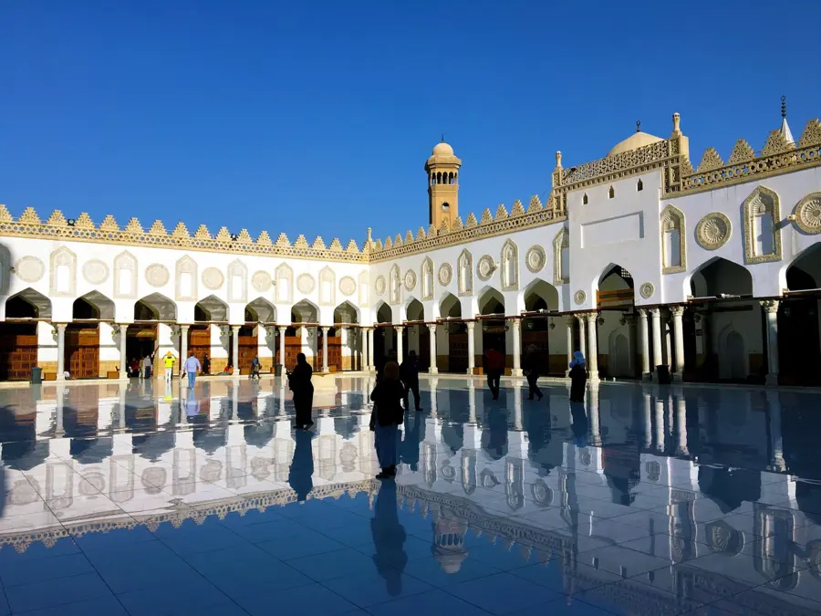 Cour de la mosquée Al-Azhar au Caire