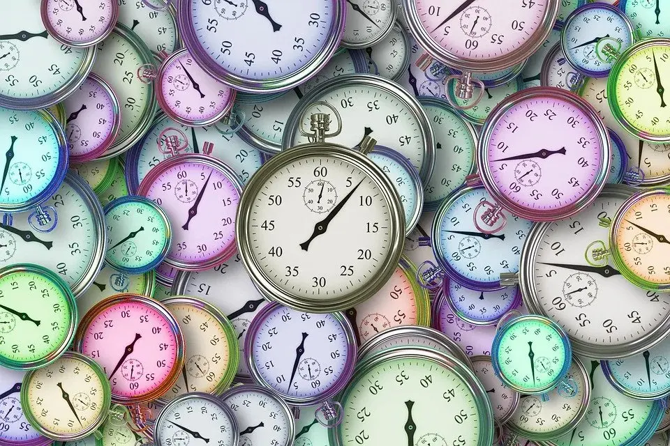 Horloges illustrant le temps d’apprentissage