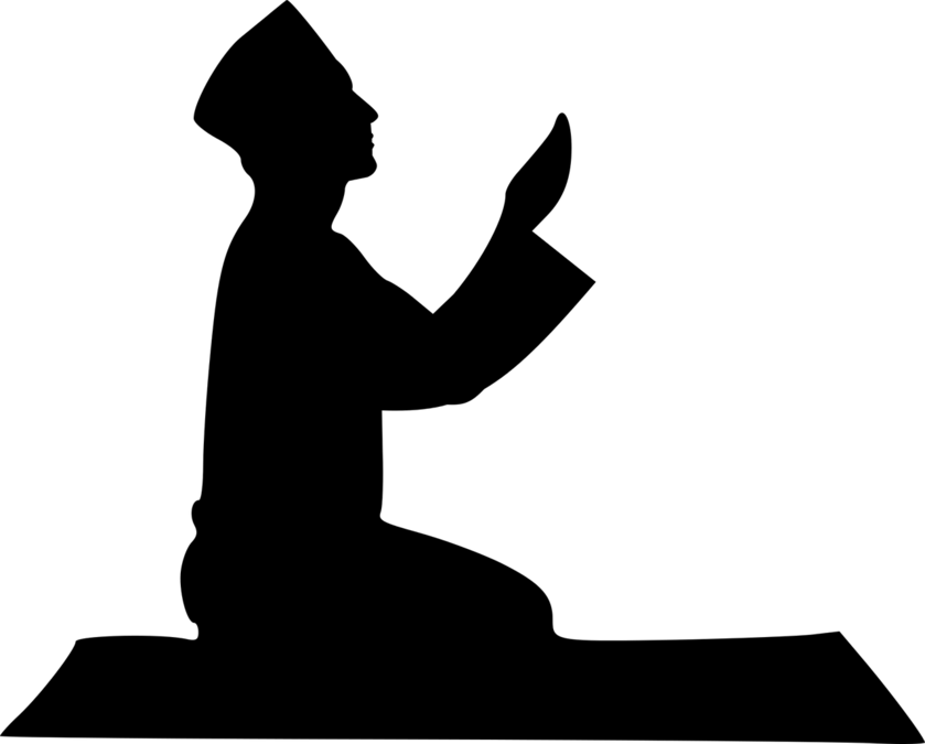 Illustration symbolisant une invocation pour un défunt en islam