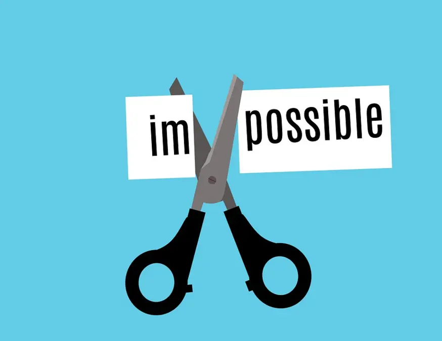 Scissors turning impossible into possible