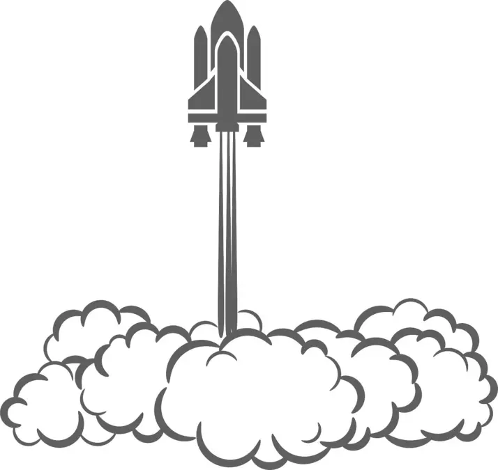 Fusée illustrant les premiers pas en arabe