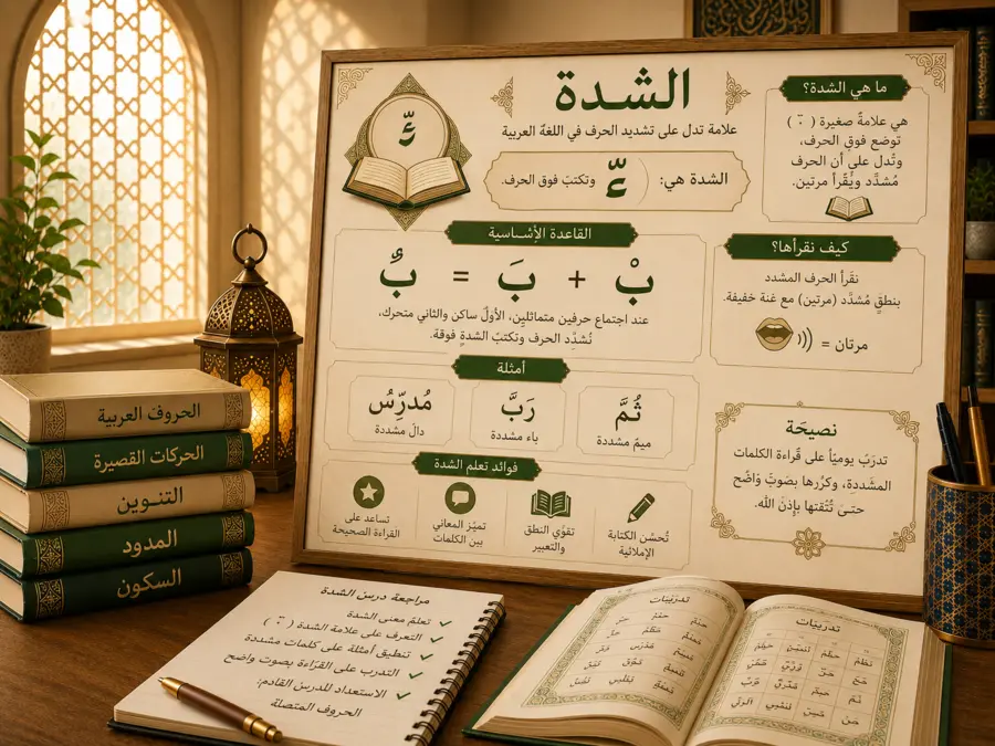 Arabic lesson about shadda