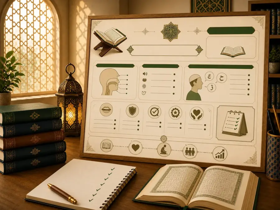 Leçon de tajwid sur les caractéristiques des lettres