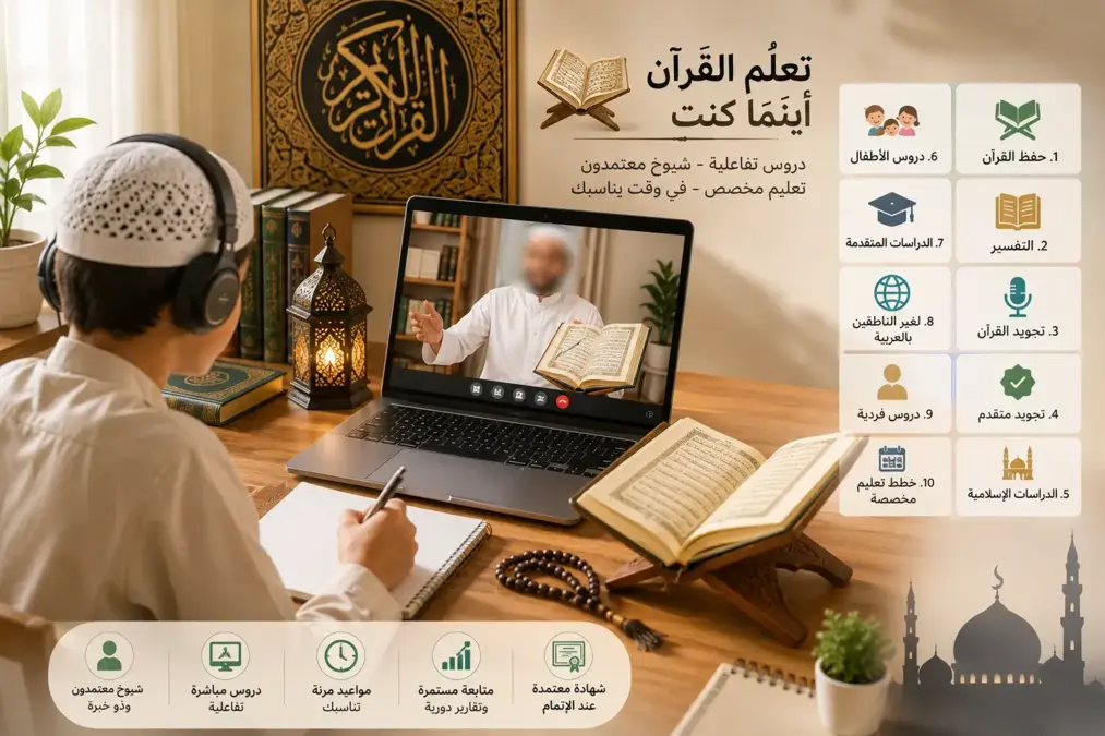 Online Quran class with teacher