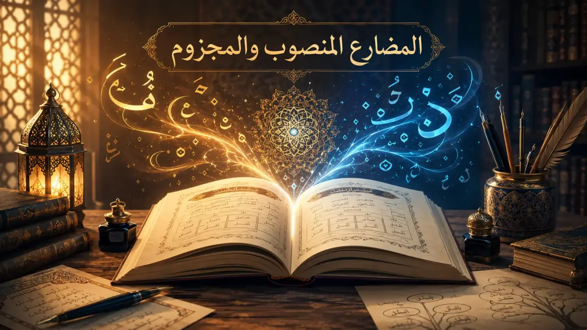 Livre de grammaire arabe sur le subjonctif et le jussif
