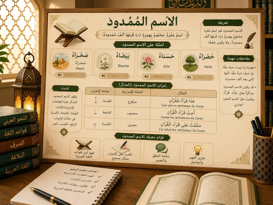 Arabic grammar lesson about the mamdud noun