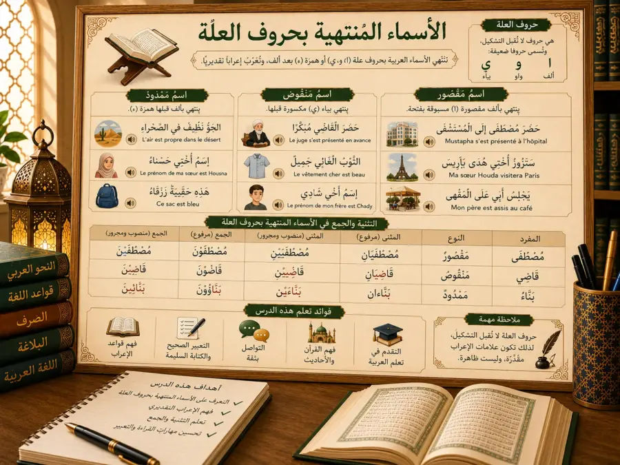 Arabic grammar lesson about special noun endings