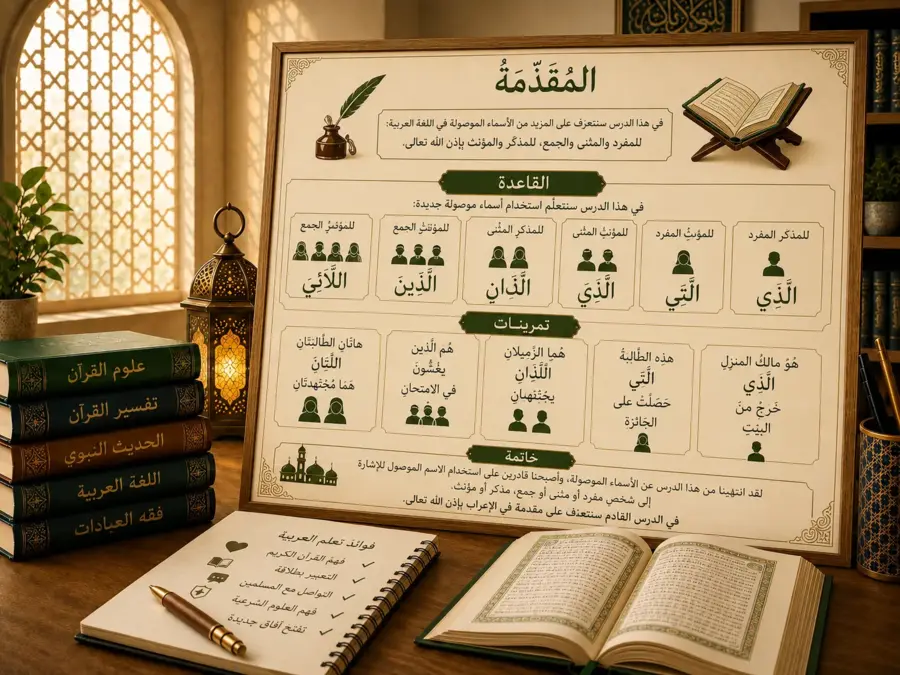 Arabic grammar lesson about relative pronouns