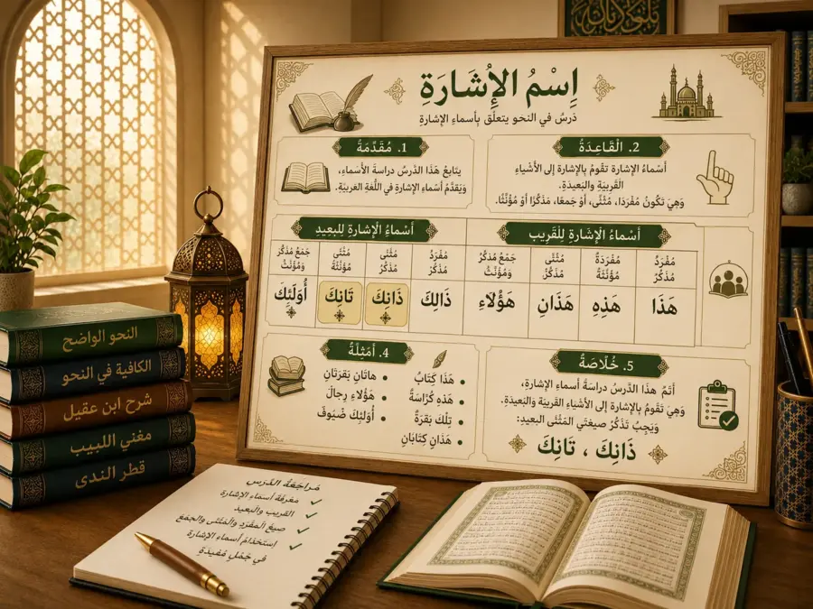 Arabic grammar lesson about demonstrative pronouns