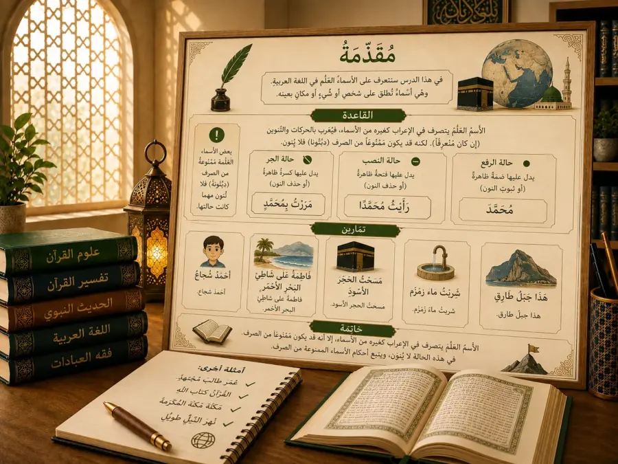 Arabic grammar lesson about proper nouns