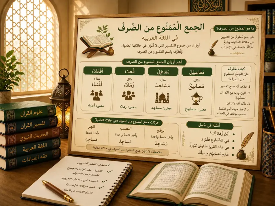 Arabic grammar lesson about diptote plurals