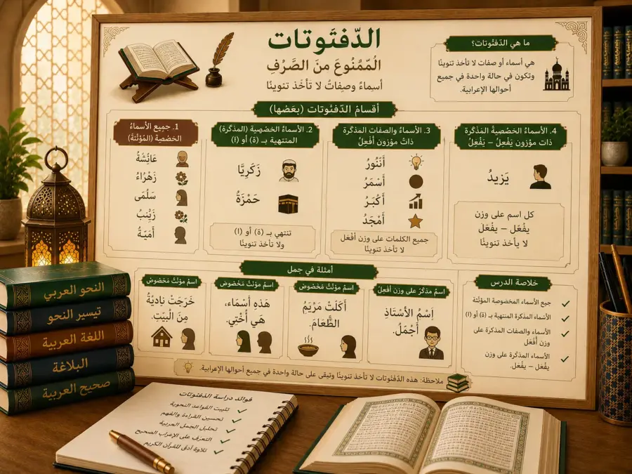 Introductory Arabic diptotes grammar lesson