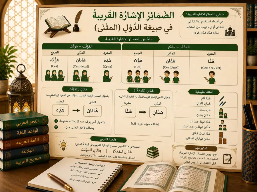 Arabic grammar lesson about near dual demonstratives