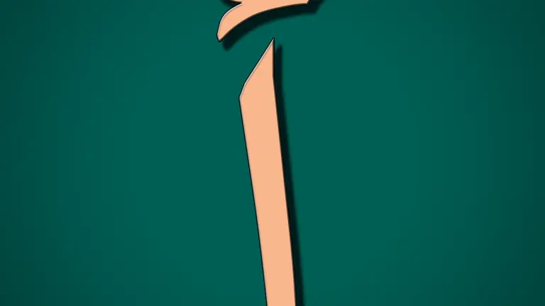 Isolated Arabic letter voor leren de alphabet