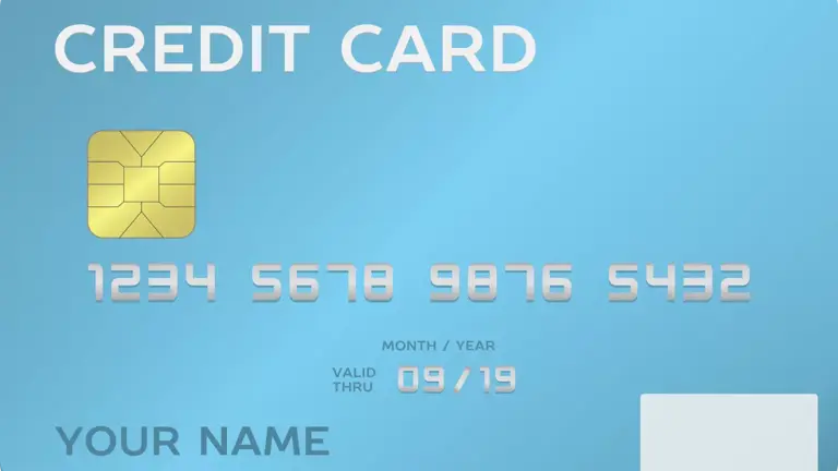 Carte bancaire bleue illustrant le riba en Islam