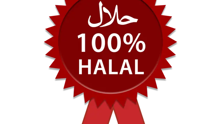 Label halal rouge 100% certifié
