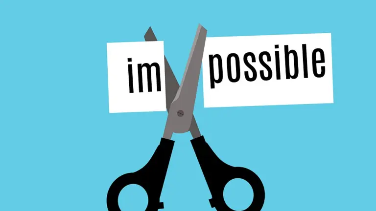 Scissors turning impossible into possible