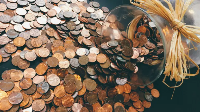 Coins illustrating Islamic finance principles
