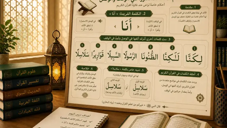 Leçon sur les variantes du alif en lecture coranique