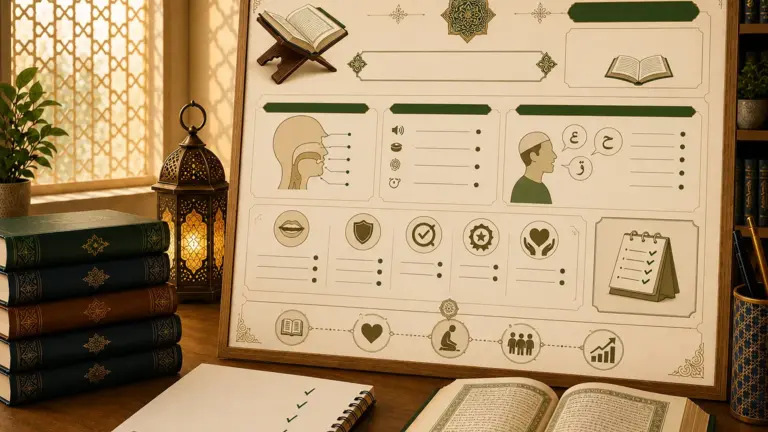 Leçon de tajwid sur les caractéristiques des lettres