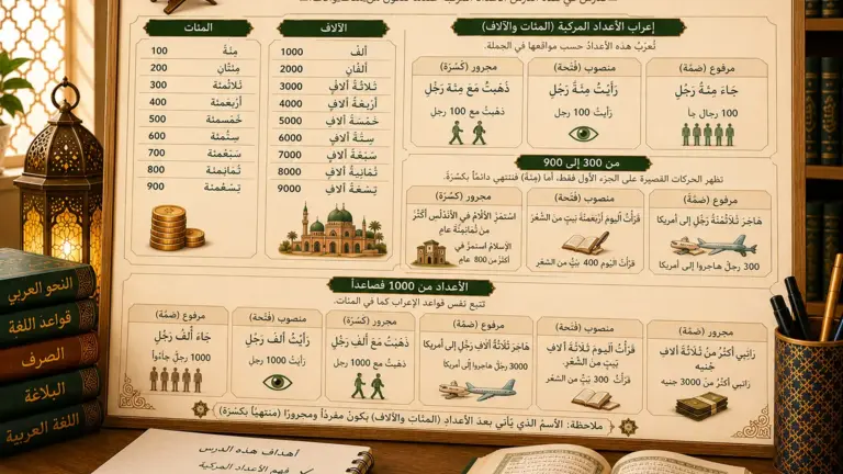 Arabische getallen les about hundreds en thousands