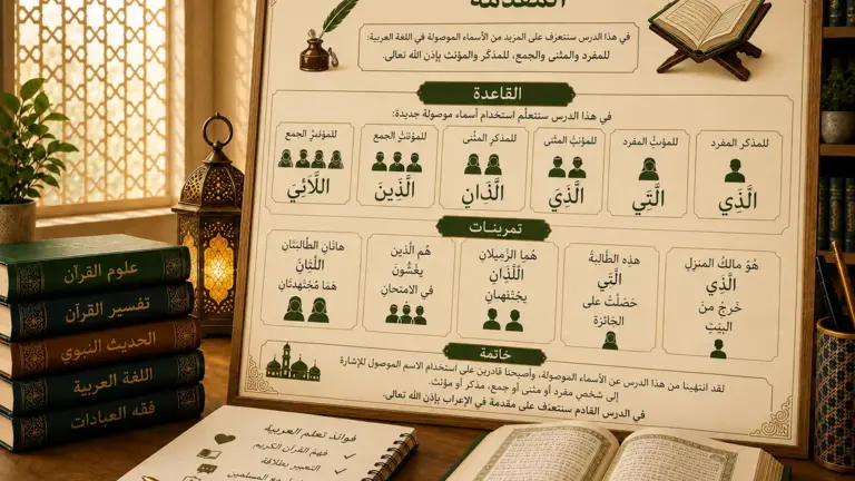 Leçon sur les pronoms relatifs en arabe