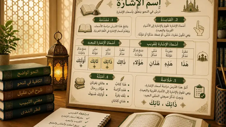 Leçon sur les pronoms démonstratifs en arabe