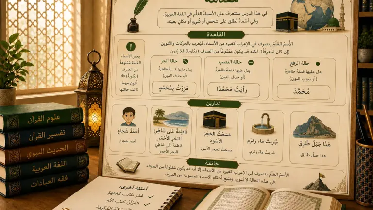Leçon sur les noms propres en arabe