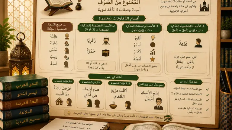Leçon d’introduction aux diptotes en arabe