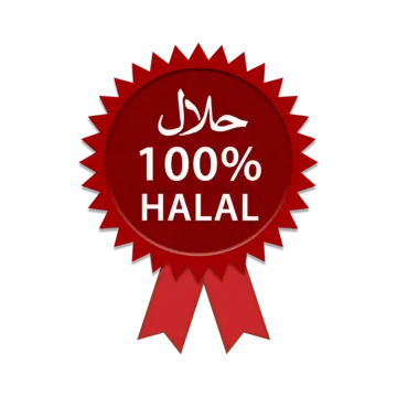 Label halal rouge 100% certifié