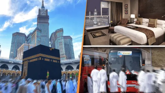 Famille musulmane accomplissant la Omra à La Mecque dans un cadre spirituel paisible et sécurisé