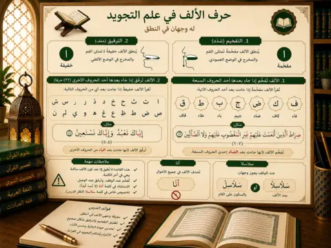 Tajweed lesson about the letter alif