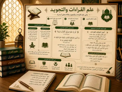 Lesson about Quran readings and tajweed science