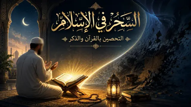 Man reading Quran against witchcraft