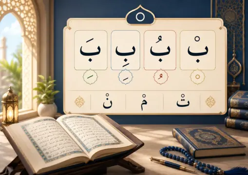 Illustration of sukoon in Arabic reading
