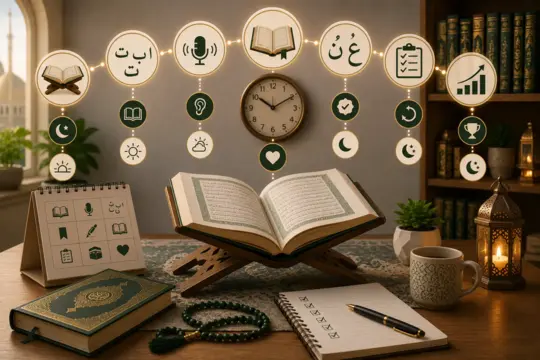 Daily Quran study routine