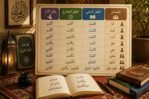 Tableau de conjugaison des verbes arabes