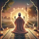 Man praying om Allah tegen calamities