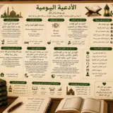 islamitische chart about daily dua's