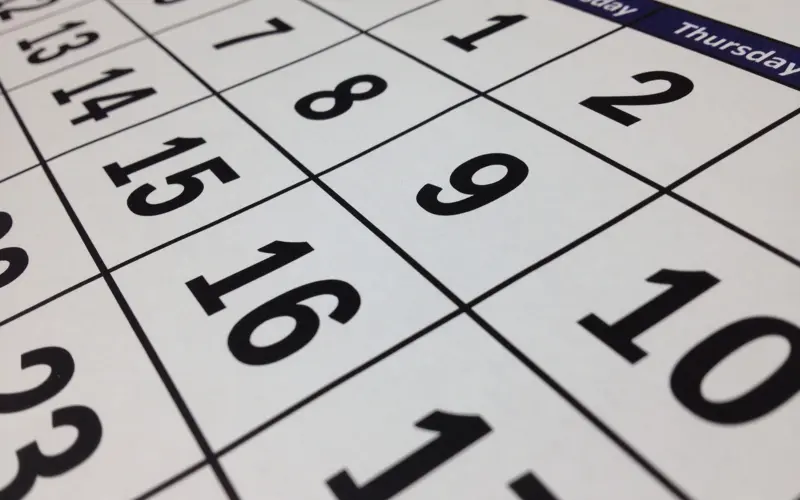 Calendar illustrating Ramadan 2023 dates