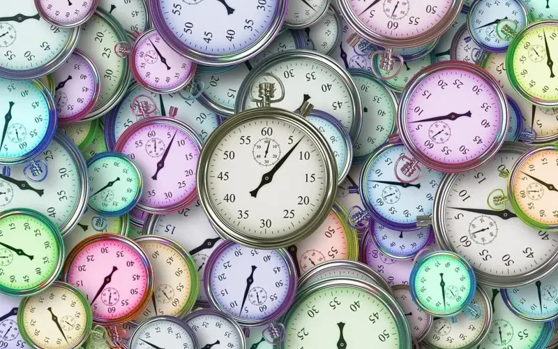 Horloges illustrant le temps d’apprentissage