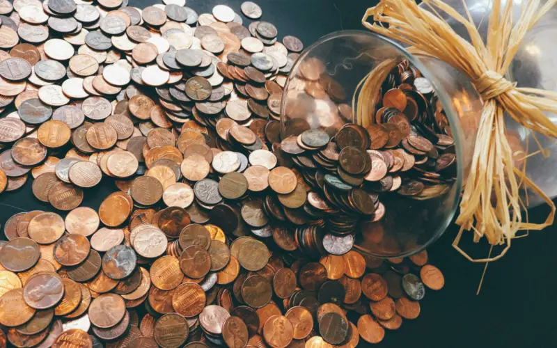 Coins illustrating Islamic finance principles