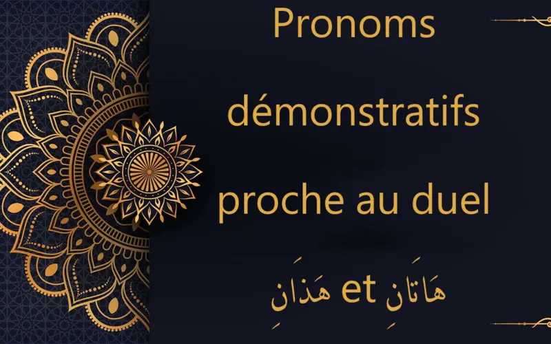 Pronoms démonstratifs proche au duel هَذَانِ et هَاتَانِ | cours d’arabe gratuit | leçon 41
