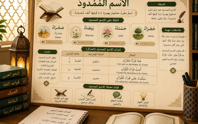 Arabic grammar lesson about the mamdud noun