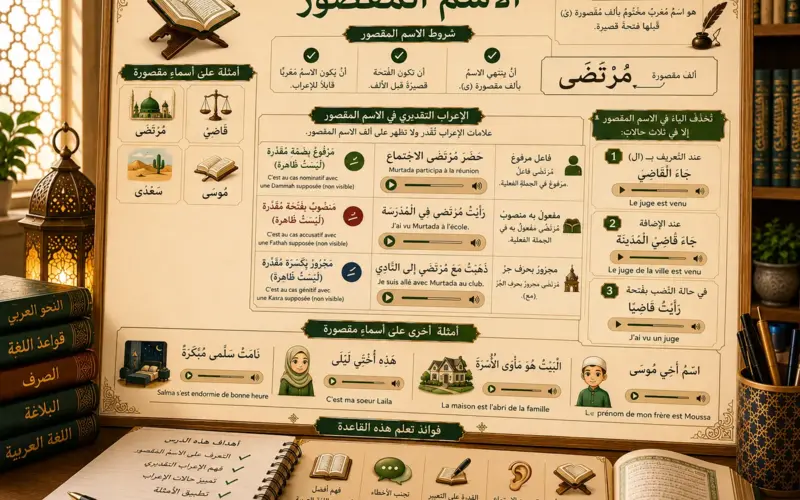 Arabic grammar lesson about the maqsour noun