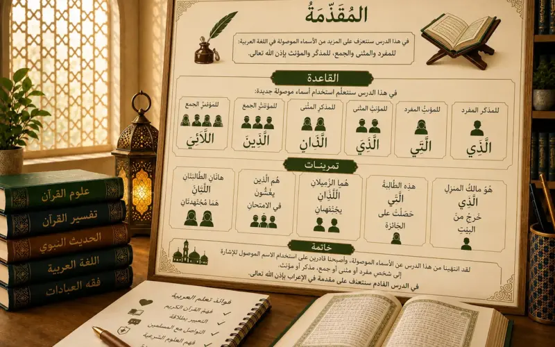 Arabic grammar lesson about relative pronouns